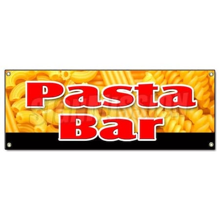 Signmission PASTA BAR BANNER SIGN dressing salad pasta noodles vegetables tomato bar variety B-Pasta Bar